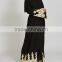 Dubai clothing OEM Beautiful lace detailing Pop up buttons Cream Lace Open Jacket Abaya