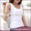 cheapest pure cotton white vest, tank top for woman EML-12-W8003