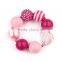 Boutique Chunky jewelry Bubblegum Beaded Necklace for Kids Party