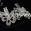 2016 Pretty rhinestones flower hair comb fashion jewelry hair comb