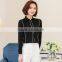 custom beautiful cheap designs for women formal fashionable chiffon long sleeve shirts