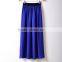 Satin Black Long Skirt Summer Casual Smooth Women Skirt