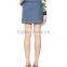 Blue custom girl skirt latest model sexy girls in short denim skirt