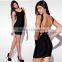 2016 Latest Design lady dresses backless sexy women bandage dress for evening