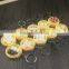 Simulation food pendant creative steamer key chain 4cm small drawer with key ring buns dumplings jewelry