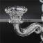 crystal candle holder with diamond hand