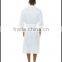 Cotton waffle bathrobe satin style bath gown waffle SPA long down robes
