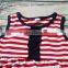 Striped Children Summer Boutique Outfits Sleeveless Shirts Icing Shorts Clothing Set M7042005