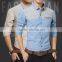 100% cotton Men's casual shirt man big size dress shirt