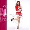 No MOQ Santa Girl Unique Christmas Suits Sexy Red Velvet Christmas Costume