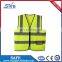 Traffic safety warning safety reflective CE high visibility yellow vests