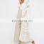 Natural Touch Fashion White Mesh Cotton Long Women Kimono Cardigan