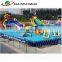 Amusement water park play giant equipment steel and liner frame swimming pool, indoor used metal frame