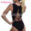 Latest Design White Back Lace Up Sexy Women Design Your Own One Piece Bodysuit
