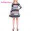 Wholesale Latest Design Long Sleeve Snowflake Christmas Evening Dress Costume