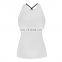 No Moq Wholesale Women Running White Backless Gym Tank Top Blank