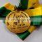 2015 Asia Pacific Open Championship award Customized medal zinc alloy with antique brass plated