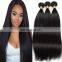 Raw indian hair silky straight human hair weave