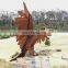 Animal Statue Corten Steel Abstract Eagle Sculpture