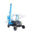 Small four cylinders pile driving machine hydraulic bore pile fence post pile driver
