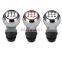 Car modification gear shift knob chrome 5-speed gear shift handle for Peugeot 106 206 306 406 107 207 307 407
