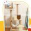 China wholesale Huge Size Cat Tree House Cat Climbing Frame With Scratching Post and Stairs
