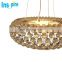 Contemporary living room classic design decorative ceiling circle acrylic ball led light chandelier