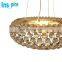 Contemporary living room classic design decorative ceiling circle acrylic ball led light chandelier