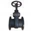 GOST standard steam cast iron double disc water seal flange type gate valve