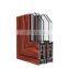 SHENGXIN Good price wood color aluminium profile to make doors and windows