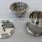 Stainless steel tri clamp flat end cap reducer with filter plate for bho passive closed loop extractor