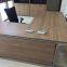 Manager use L shape office desk 3060 steel frame wooden modesty panel