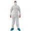 Coveralls Polypropylene Isolation Chemical Jumpsuit Disposable Coverall Type 5