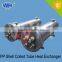 Pool heating and cooling heat pump heat exchanger