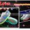 2016 new style fashion adults led light casual shoes
