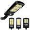 Solar street light outdoor solar light with 3 light mode waterproof body sensor garden courtyard path courtyard safety lighting