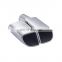 High performance #304 Stainless steel muffler exhaust tip for porsche 10-13 Panamera 970 Square Mirror Polish