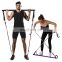 Portable Pilates Bar Kit with Resistance Bands for Men and Women Exercise Home Gym Equipment Fitness Supports Full-Body Workouts