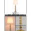 Modern Design K9 Crystal Golden Metal Glass Wafer Buffet Table Lamps For Interior Lighting