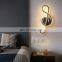 Modern personality design simple art notes led wall lamps for decoration