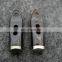 2 holes acrylic flat metal combined part button toggles for garment