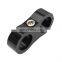 AN6 AN8 AN10 Billet aluminum anodized black braided hose separator clamp fuel line divider clamp