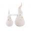 unpainted white Santa Claus ceramic Christmas decoration ornament