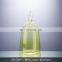 Colorful Simple Round Single Long Flower Clear Vase Glass Decoration Modern