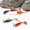 Amazon 40mm 1g 30pcs/Bottle Bright Luster And Sequins Inside Fishing Equipment Canned Soft Worm Fishing Lure