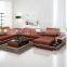 Wohnzimmer special use sofa sectionals, Amerika Genuine Solid Wood leather sofa set designs with LED lights sofas