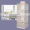 Private Label Pink Stackable Hanging System Navy Blue Cube Wall Mounted Storage Bins