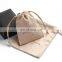 PandaSew  8*11cm custom luxury suede packaging jewelry pouch drawstring bag with custom logo
