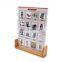 8.5 x 11 Acrylic Sign Holder with Bamboo Base