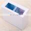 12L Decorative 2 layer pale white open top segregated rectangle plastic waste bin